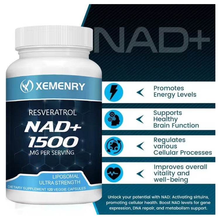 Resveratrol NAD+ Supplement - Cellular Energy and Anti-Aging